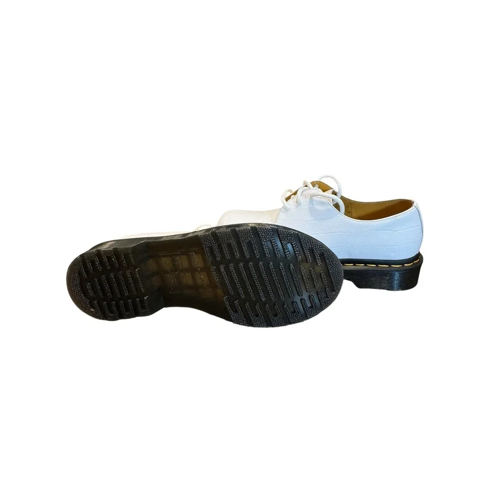 Dr. Martens 1461 White Patent Croc Emboss Leather Oxford Shoes Women's US 6 - Picture 7 of 7